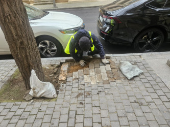 Nəsimi rayonunda genişmiqyaslı abadlıq və təmir işləri aparılır.
