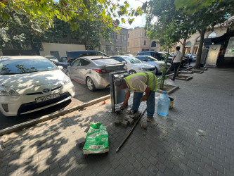 Nəsimi rayonunda cari təmir işləri davam edir