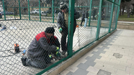 Nəsimi rayonunda genişmiqyaslı abadlıq və təmir işləri aparılır.