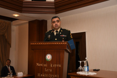 Nəsimi rayonunda Azərbaycan Respublikasının Prezidenti cənab İlham Əliyevin Yeni  Azərbaycan Partiyasının VIII Qurultayındakı çıxışından irəli gələn vəzifələrə həsr olunmuş müşavirə keçirilib.