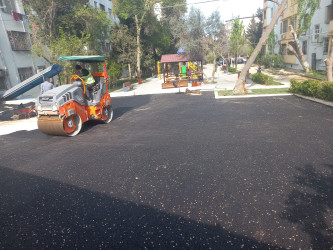 Rayonun məhəllədaxili yollarda asfaltlaşma işləri davam etdirilir.