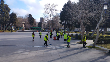 Nəsimi rayonunda yaz-yay mövsümünə hazırlıq çərçivəsində iməcilik keçirilib.