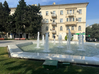 Nəsimi rayonunda Taras Şevçenkonun heykəlinin yerləşdiyi parkda cari təmir işləri başa çatıb.