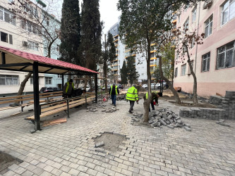 Nəsimi rayonu A.Məhərrəmov 33 saylı ünvanında yerləşən binada aparılan abadlıq-quruculuq işləri yekunlaşmaq üzrədir.