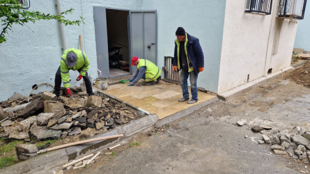 Cavadxan 28,32 saylı ünvanlarda abadlıq-quruculuq işləri davam edir.