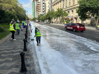 Nəsimi rayonunda növbəti iməcilik keçirilib, sanitar təmizlik işləri aparılıb.