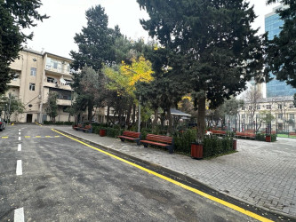 Nəsimi rayonu Bakıxanov 42 saylı ünvanda son tamamlanma işləri aparılır.