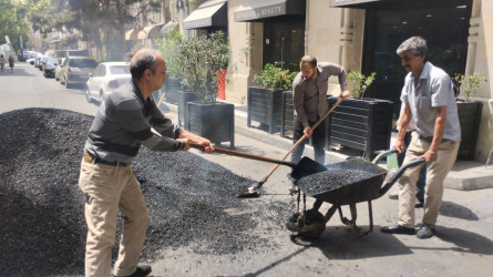 Nəsimi rayonu 28 may küçəsi 4 saylı binanı əhatə edən həyətyanı sahədə asfaltlaşma və cari təmir işləri aparılıb.