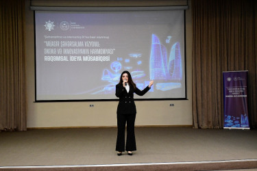 Nəsimi rayonunda “Müasir Şəhərsalma Vizyonu: Ənənə və İnnovasiyanın Harmoniyası” Rəqəmsal İdeya Müsabiqəsinin bağlanış mərasimi keçirilib