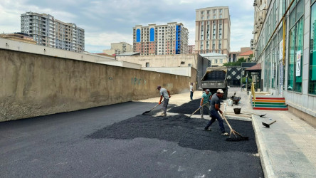 Nəsimi rayonunda genişmiqyaslı abadlıq və təmir-bərpa işləri davam etdirilir.