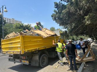 Nəsimi rayonunda küçə ticarətinin qarşısının alınması istiqamətində tədbirlər davam etdirilir.