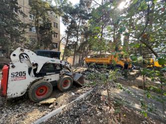 Nəsimi rayonu 3-cü mikrorayon Cavadxan küçəsi 26,30 saylı ünvanlarda abadlıq-quruculuq işləri davam etdirilir.