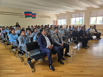 Nəsimi rayonunda 26 iyun - Narkomaniya və Narkobiznesə qarşı Beynəlxalq Mübarizə Günü ərəfəsində maarifləndirici tədbir keçirilib.