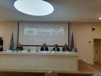 Müharibə, Əmək və Silahlı Qüvvələr Veteranları Təşkilatında “Müharibənin qalibi, sülhün müəllifi” mövzusunda konfrans keçirilib