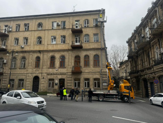 Nəsimi rayonunda başlanılmış abadlıq-quruculuq işləri davam etdirilir.