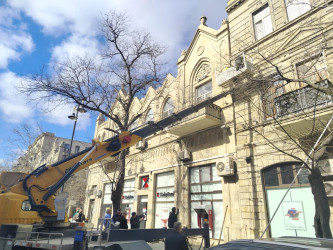 Nəsimi rayonunda başlanılmış abadlıq-quruculuq işləri davam etdirilir.