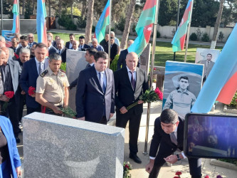 Vətən Müharibəsi Şəhidi Hüseynzadə Həmidağa Bağı oğlunun şəhadət günündə əziz xatirəsi yad edildi.