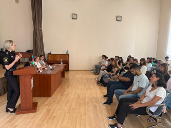 Nəsimi rayonunda “Elmin innovativ yanaşmalarında suverenliyimizin hüquqi predmetləri” mövzusunda tədbir keçirilib