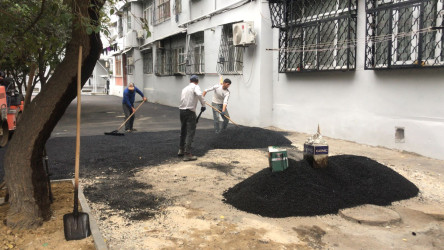 Nəsimi rayonunda abadlıq işləri davam etdirilir.