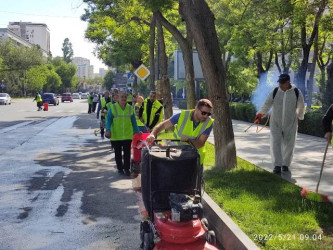 Nəsimi rayonunda dezinfeksiya işləri aparıldı