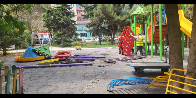 Rayon ərazisində cari təmir işləri davam etdirilir
