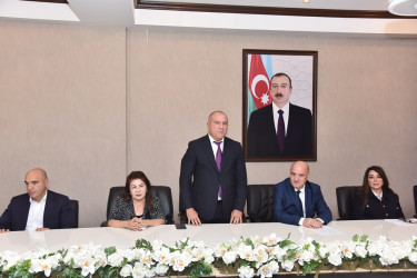 Nəsimi rayonunda respublikanın ali təhsil müəssisələrinə qəbul imtahanlarında rayon üzrə yüksək bal toplayan məzunlarla görüş keçirilib