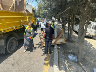 Nəsimi rayonunda küçə ticarətinin qarşısının alınması istiqamətində tədbirlər davam etdirilir.