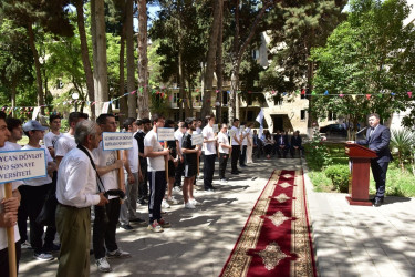 Ali təhsil müəssisələrinin tələbələri arasında keçirilən "Zəfər festivalı" adlı idman yarışlarının təltifolunma mərasimi keçirildi.