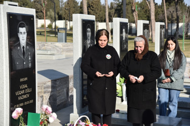 Şəhid Kazımov Vüsal Vüqar oğlunun əziz xatirəsi yad edilib