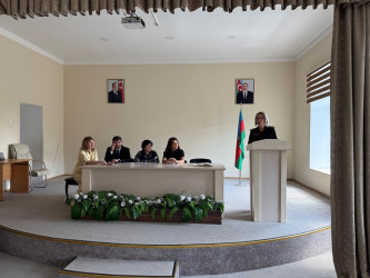 Nəsimi rayonunda Dövlət Suverenliyi Günü ilə əlaqədar "Dövlət Suverenliyinin Tarixi İnkişafı və Müasir Dövrdə Hüquqi Tədqiqi" adlı tədbir keçirilib.