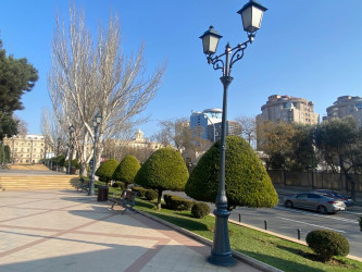  Nəsimi rayonunda parklarda cari təmir işləri aparılıb.