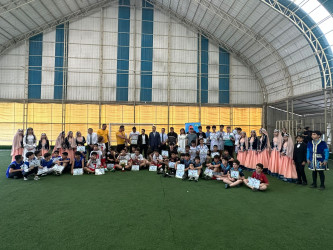 Nəsimi rayonunda “Heydər Əliyev İli” çərçivəsində 28 May - Müstəqillik Gününə həsr edilmiş mini futbol turniri keçirilib.