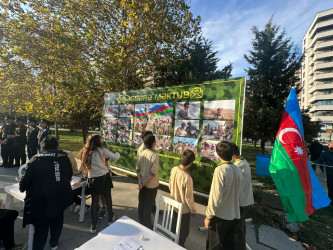 Nəsimi rayonunda Zəfər günü ilə əlaqədar “Əsgərə məktub” lahiyəsi keçirilib.