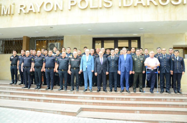 Nəsimi rayonunda Azərbaycan Polisinin yaranmasının 105 illiyi münasibətilə tədbir keçirildi.