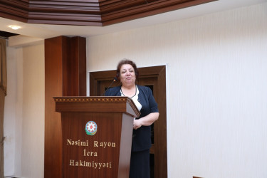 Nəsimi Rayon İcra Hakimiyyətində “Ailə cəmiyyətin ən böyük dəyəridir” adlı tədbir keçirilib.