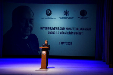 Nəsimi rayonunda Ulu Öndər Heydər Əliyevin anadan olmasının 103-cü ildönümünə həsr olunmuş “Heydər Əliyev irsinin konseptual əsasları: ənənə ilə müasirliyin vəhdəti” mövzusunda tədbir keçirilib