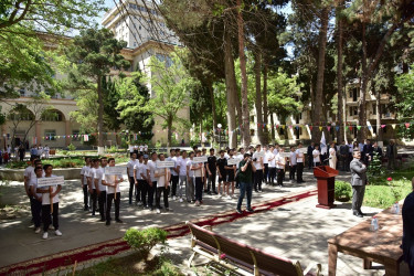 Ali təhsil müəssisələrinin tələbələri arasında keçirilən "Zəfər festivalı" adlı idman yarışlarının təltifolunma mərasimi keçirildi.