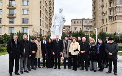 Azərbaycan Respublikasının  Prezidenti İlham Əliyev Bakıda görkəmli bəstəkar Tofiq Quliyevin abidəsinin açılışında iştirak edib.