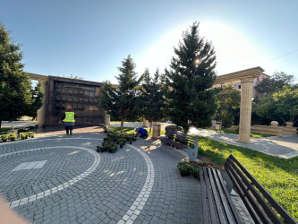 Nəsimi rayonunda yerləşən Zəfər bağında başlanılmış təmir işləri yekunlaşmışdır.