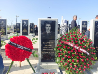 Vətən Müharibəsi Şəhidləri Abdullayev İbrahim Habil oğlunun və Həsənov Faiq Hüseyn oğlunun şəhadət günündə əziz xatirəsi yad edildi.