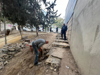 Cavadxan 32 və 36 saylı ünvanlarda abadlıq-quruculuq işləri davam edir.