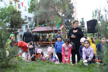 Nəsimi rayonunda növbəti “Abad həyət” sakinlərin istifadəsinə verilib