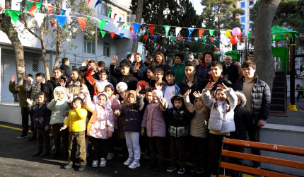 Nəsimi rayonunda növbəti “Abad həyət” sakinlərin istifadəsinə verilib