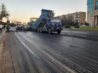 Tbilisi prospektində asfaltlaşma işi başa çatıb.