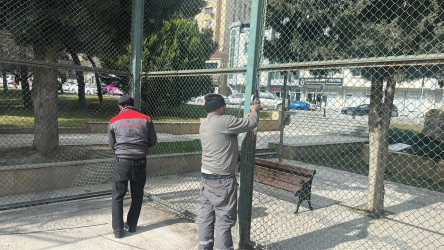 Nəsimi rayonunda genişmiqyaslı abadlıq və təmir işləri aparılır.