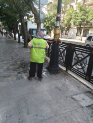 Nəsimi rayonunda növbəti sanitar təmizlik işləri aparıldı.